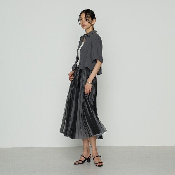 コムサ（COMME CA）/【セットアップ対応】ソフトチュール×オーガンジー