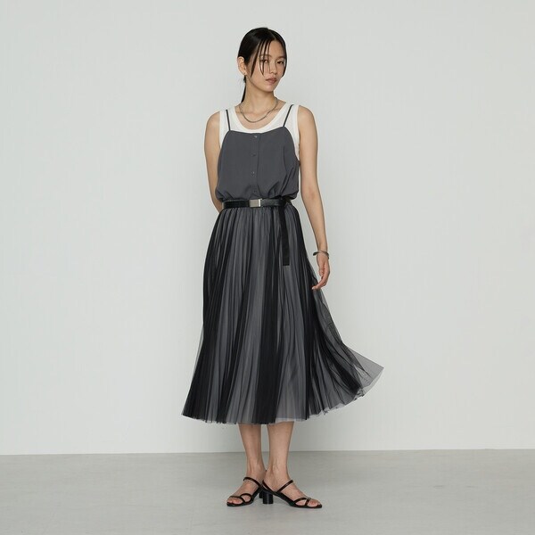 コムサ（COMME CA）/【セットアップ対応】ソフトチュール×オーガンジー