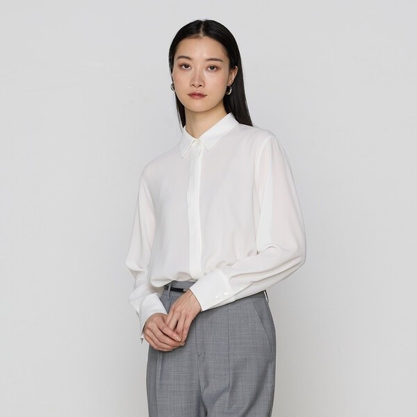 コムサ（COMME CA）/〔 Sサイズ 〕 トリアセジョーゼット シャツの通販は