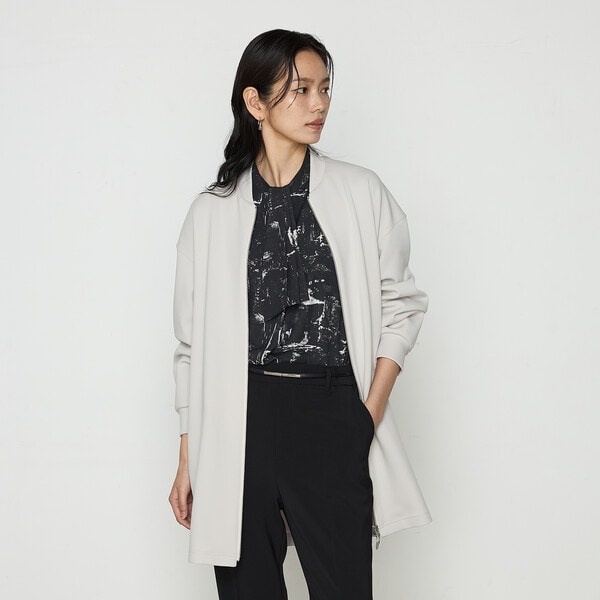 コムサ（COMME CA）/アクアスーティングジャージー ロングブルゾン