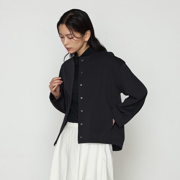 コムサ（COMME CA）/〔 TALLサイズ 〕 アクアスーティングジャージー ノーカラーブルゾン