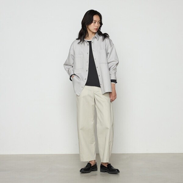 コムサ（COMME CA）/ポリエステル／コットン20sツイル チノパンツの