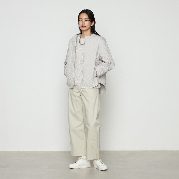 コムサ（COMME CA）/ポリエステル／コットン20sツイル チノパンツの