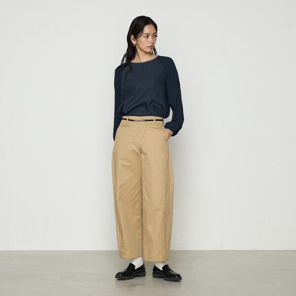 コムサ（COMME CA）/ポリエステル／コットン20sツイル チノパンツの