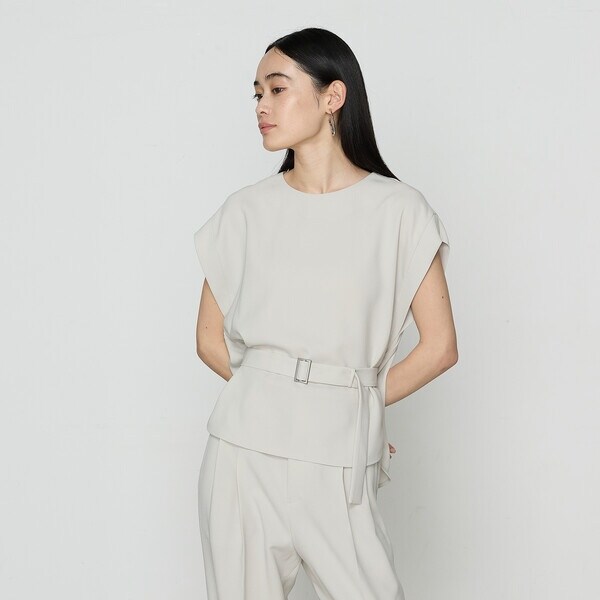 コムサ（COMME CA）/【セットアップ対応】アチェローザダブルクロス ブラウス