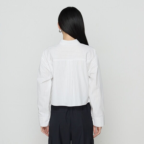 コムサ（COMME CA）/ストライプタイプライター／バルキー