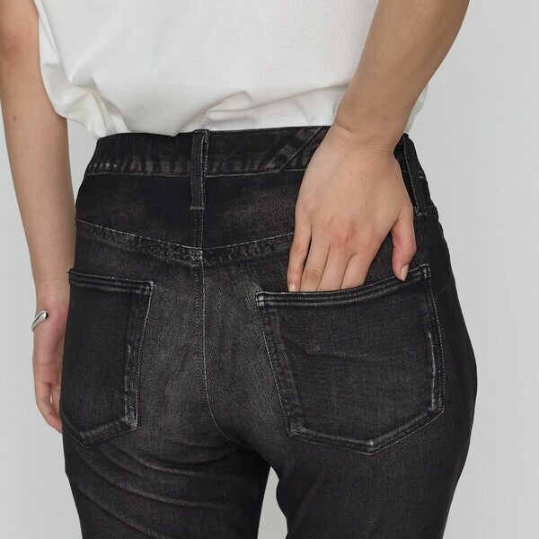 コムサ（COMME CA）/ヴィンテージデニムリアルプリントハイテンション