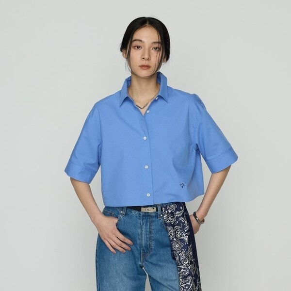 コムサ（COMME CA）/コットンキュプラストライプ／バルキー