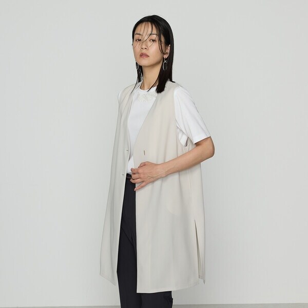 コムサ（COMME CA）/〔 TALLサイズ 〕 【セットアップ対応】ストレッチからみ ジレ_8
