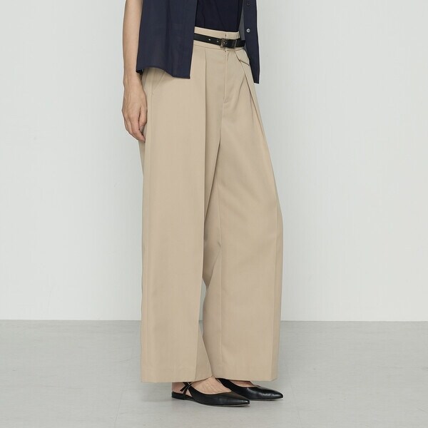 コムサ（COMME CA）/ナチュラルポリエステル チノタックパンツ
