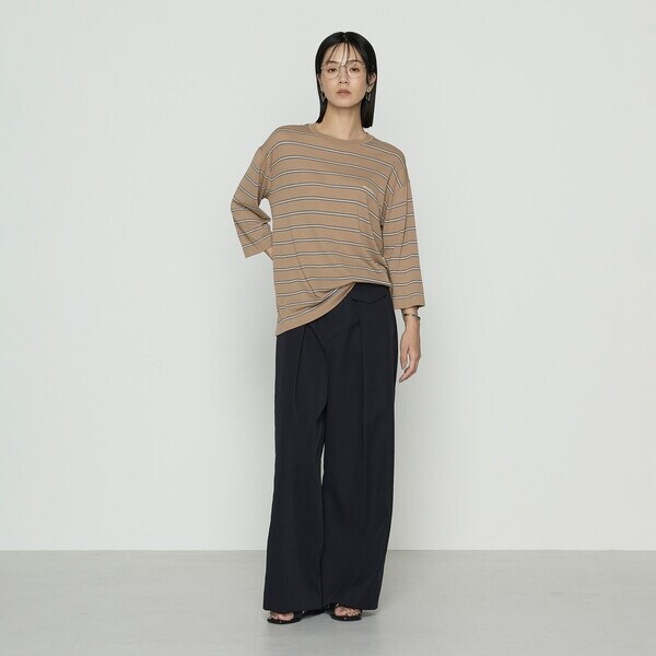 コムサ（COMME CA）/ナチュラルポリエステル チノタックパンツの通販は