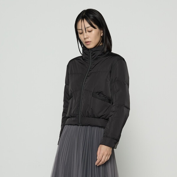 コムサ（COMME CA）/ドビーガンクラブチェック リバーシブルショートダウンブルゾン