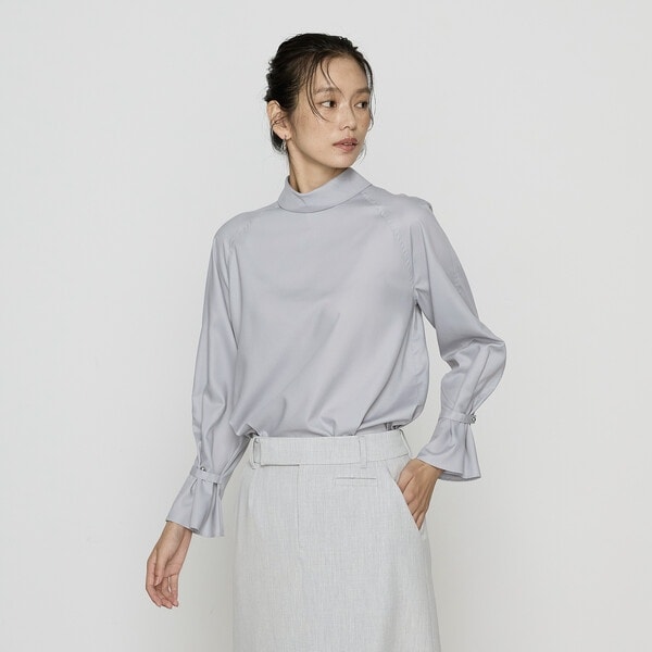 コムサ（COMME CA）/フルダルスパンマイクロピーチ ブラウス