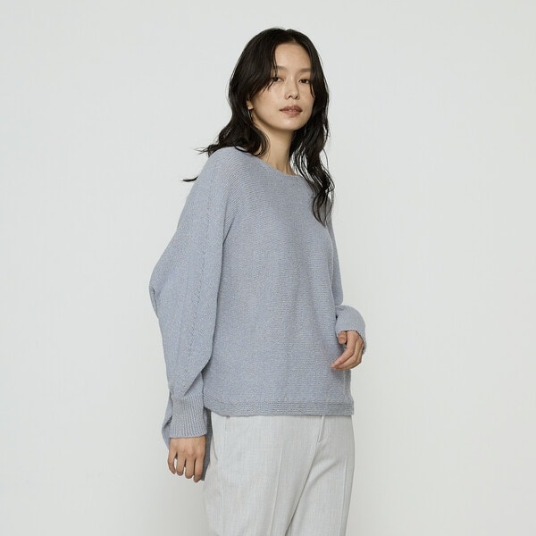 コムサ（COMME CA）/和紙ブークレー ホールガーメントプルオーバー