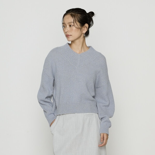 コムサ（COMME CA）/〔 TALLサイズ 〕 和紙ブークレー Vネックプルオーバー