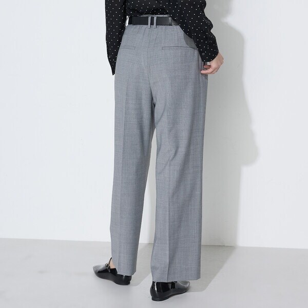 コムサ（COMME CA）/【セットアップ対応】ストレッチトロ ワイドパンツ_6