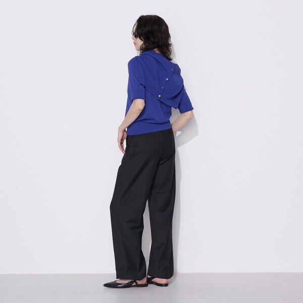 コムサ（COMME CA）/【セットアップ対応】ストレッチトロ ワイドパンツ_8