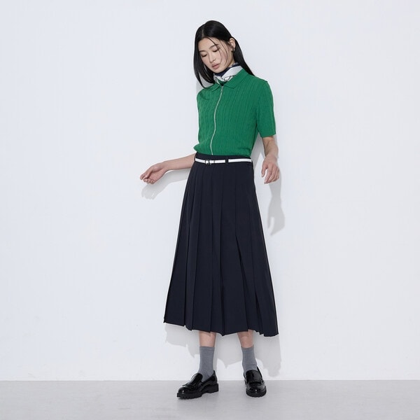 コムサ（COMME CA）/T／W2WAYストレッチ 単品プリーツスカート_2