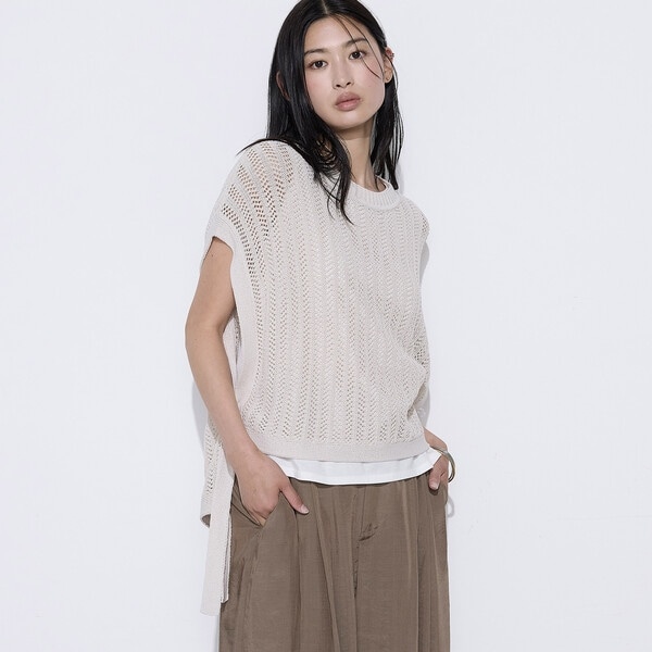 コムサ（COMME CA）/〔 Sサイズ 〕 美濃和紙 ツインニットプルオーバー 21,384円