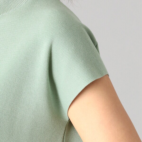 NEW】ルミノーゾ・コムサ/ミラノリブ ノースリーブ ニットプルオーバー