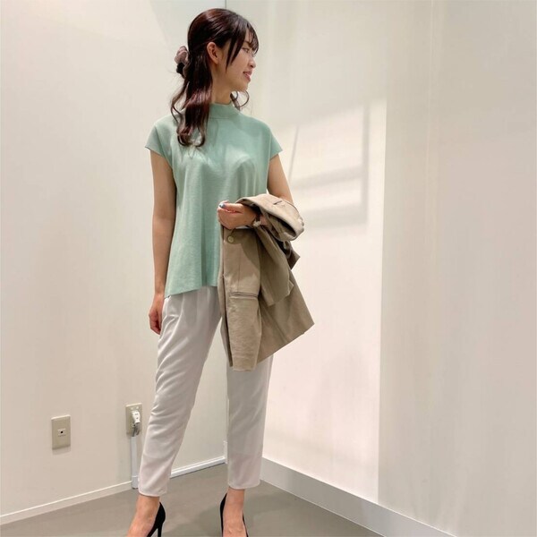 【NEW】ルミノーゾ・コムサ/ミラノリブ　ノースリーブ　ニットプルオーバー NEW】ルミノーゾ・コムサ/ミラノリブ ノースリーブ ニットプルオーバー