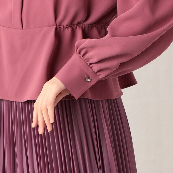 ルミノーゾ・コムサ（LUMINISO COMMECA）/スパンマットツイル ペプラム