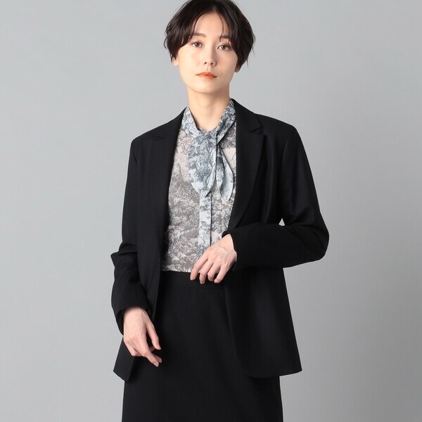 ルミノーゾ・コムサ（LUMINISO COMMECA）/【セットアップ対応】２ＷＡＹストレッチフラノ ベルテッドテーラードジャケットの通販は 20,900円