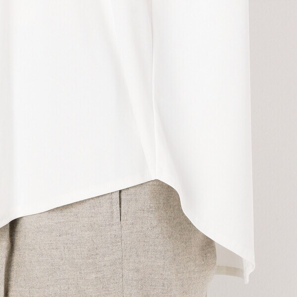 NEW】ギャバジン K．T/【ウォッシャブル】シャーリングブラウスの通販