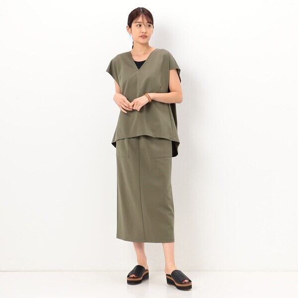 ギャバジン K．T/【セットアップ対応】レーヨン×ソロモクロディ タイト