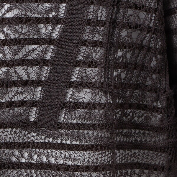 ギャバジン K．T（Gabardine K．T）/レーシー ショートカーディガンの