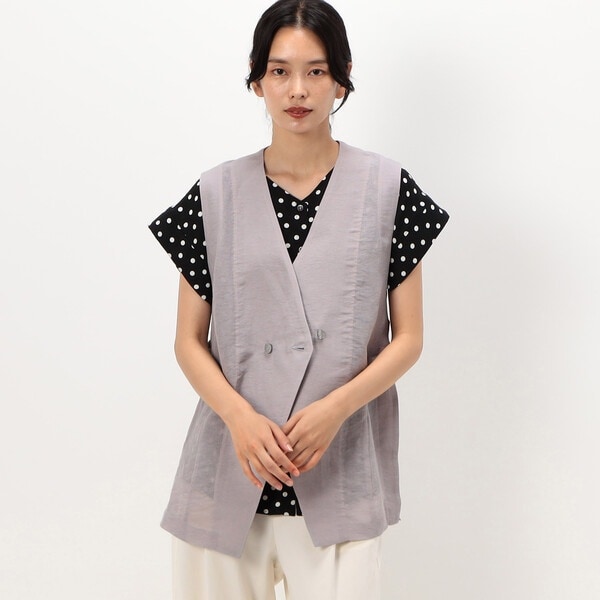 ギャバジン K．T（Gabardine K．T）/〔 +サイズ 〕 紙ツイル ジレの通販は