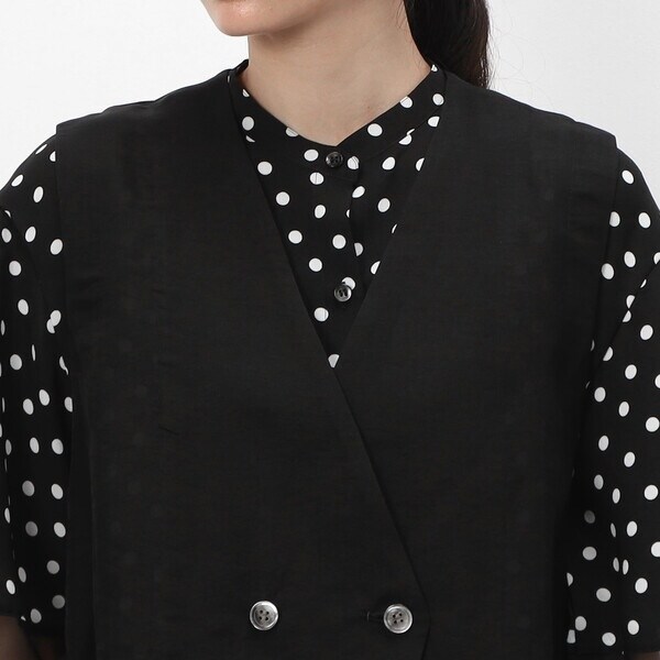 ギャバジン K．T（Gabardine K．T）/〔 +サイズ 〕 紙ツイル ジレの