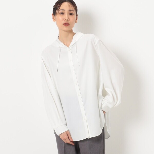 ギャバジン K．T（Gabardine K．T）/マイクロスパン フード付きブラウスの通販は