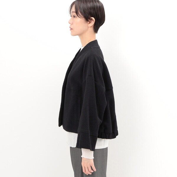 ギャバジン K．T（Gabardine K．T）/〔 +サイズ 〕 ツイードジャージー ブルゾンの通販は