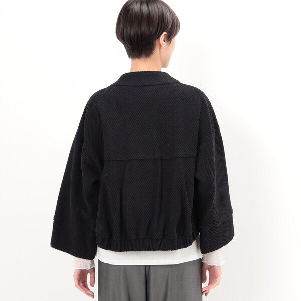 ギャバジン K．T（Gabardine K．T）/〔 +サイズ 〕 ツイードジャージー ブルゾンの通販は