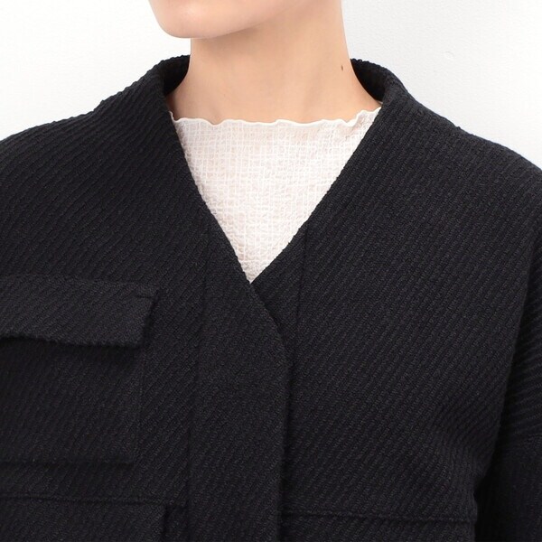 ギャバジン K．T（Gabardine K．T）/〔 +サイズ 〕 ツイードジャージー ブルゾンの通販は