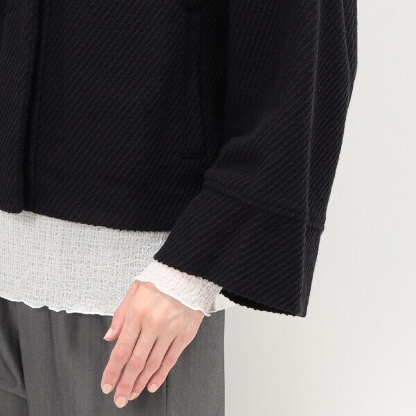 ギャバジン K．T（Gabardine K．T）/〔 +サイズ 〕 ツイードジャージー ブルゾンの通販は