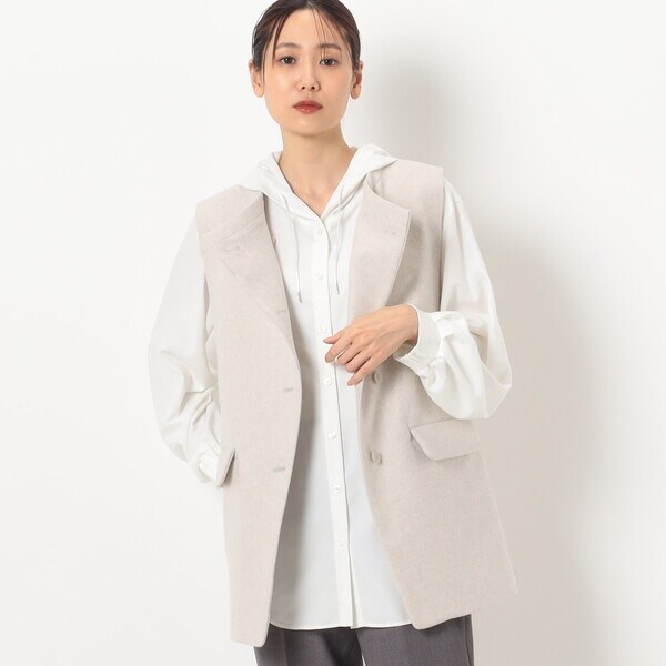 ギャバジン K．T（Gabardine K．T）/やわらかメルトン スタンドカラージレ
