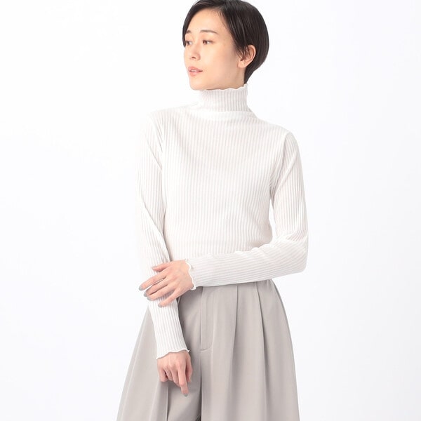 ギャバジン K．T（Gabardine K．T）/【前後2WAY】シアーストライプジャージー シアーストライプカットソー