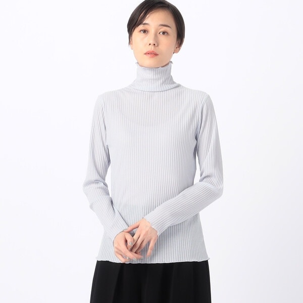 ギャバジン K．T（Gabardine K．T）/〔 +サイズ 〕 【前後2WAY】シアーストライプジャージー シアーストライプカットソー