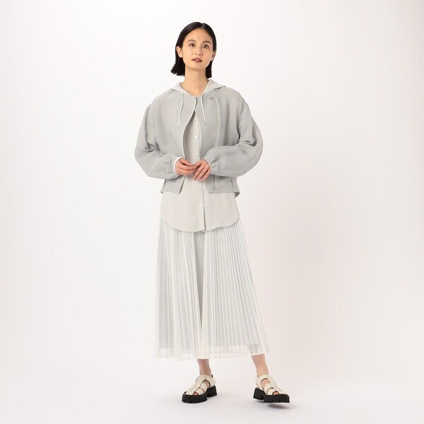ギャバジン K．T（Gabardine K．T）/T／Cレース プリーツスカート_2