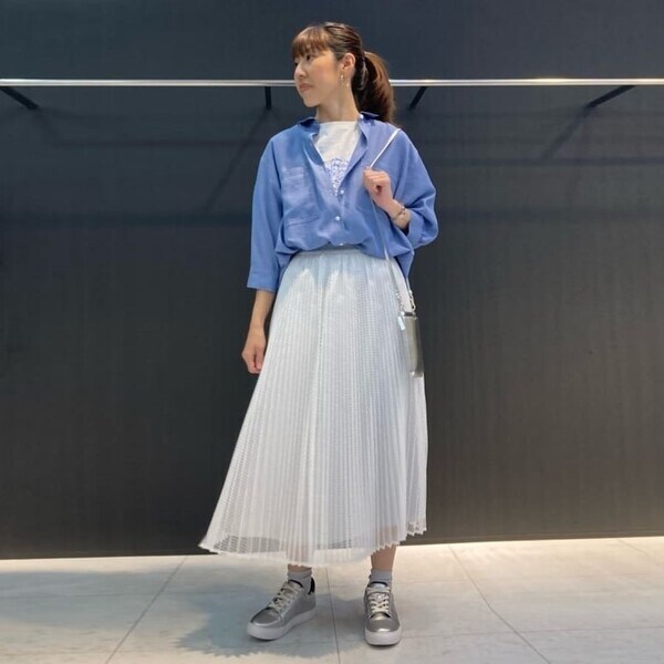 ギャバジン K．T（Gabardine K．T）/T／Cレース プリーツスカート_16