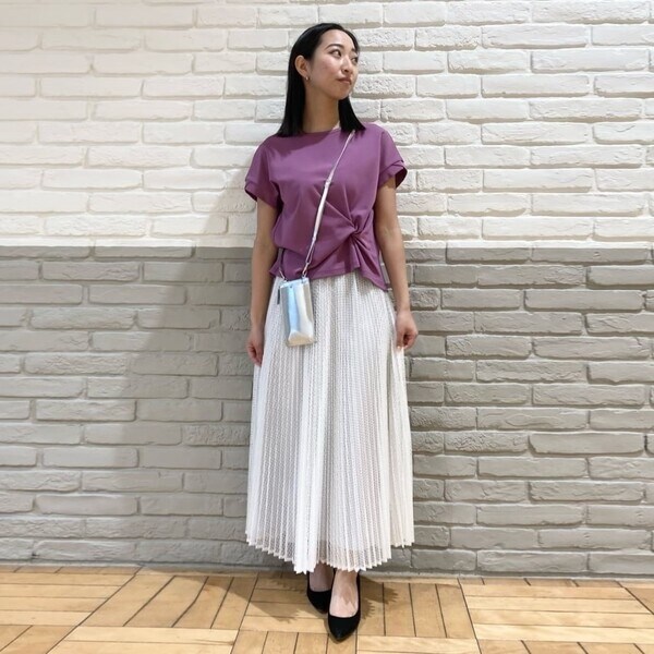 ギャバジン K．T（Gabardine K．T）/T／Cレース プリーツスカート_17
