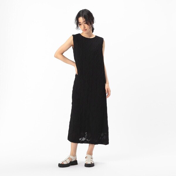 ギャバジン K．T（Gabardine K．T）/ダイヤ柄ジャカード ワンピース_1