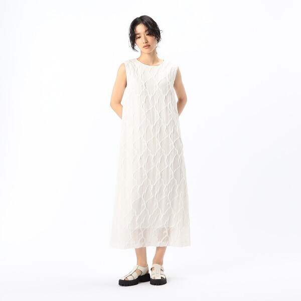 ギャバジン K．T（Gabardine K．T）/ダイヤ柄ジャカード ワンピース_2