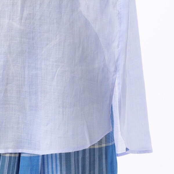 ギャバジン K．T（Gabardine K．T）/シアー ラミー麻 バンドカラー