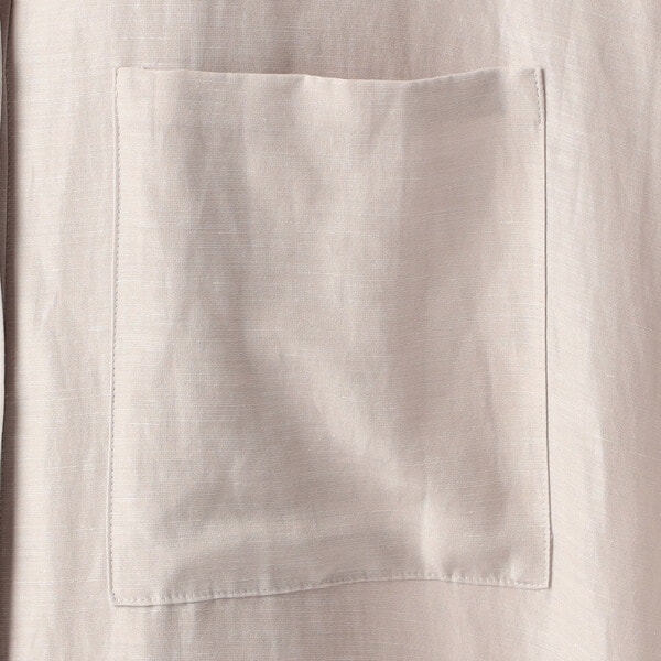 ギャバジン K．T（Gabardine K．T）/〔 +サイズ 〕 アセテートリネンタッサー クルーネックロングシャツジレ_9
