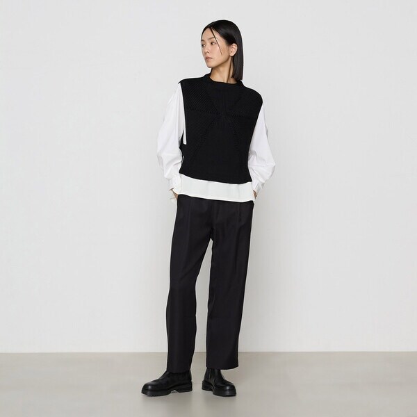 ギャバジン K．T（Gabardine K．T）/ダイヤ柄 ニットベストの