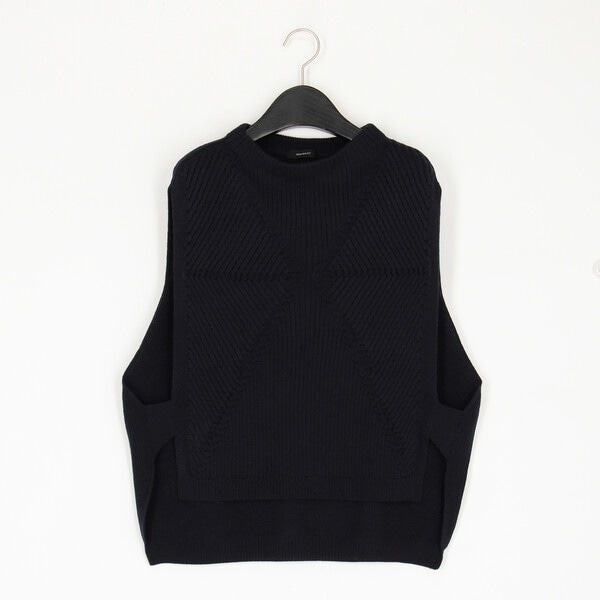 ギャバジン K．T（Gabardine K．T）/〔 +サイズ 〕 ダイヤ柄 ニットベスト_3