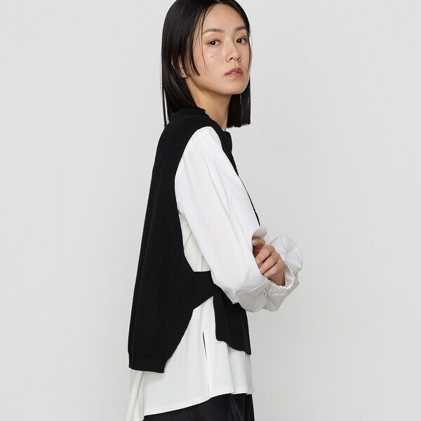 ギャバジン K．T（Gabardine K．T）/〔 +サイズ 〕 ダイヤ柄 ニット